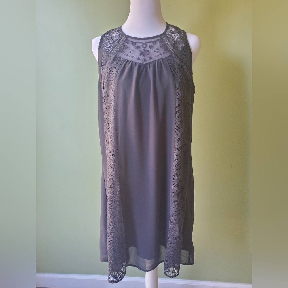 Maurice's Gray Lace Dress (L)